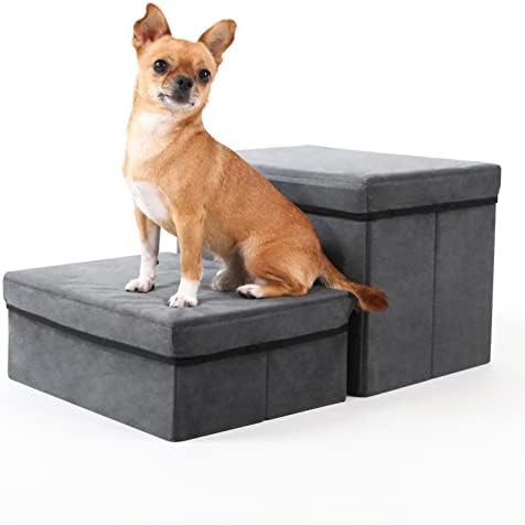 Foldable Dog Stairs with Storage by RYpetmia