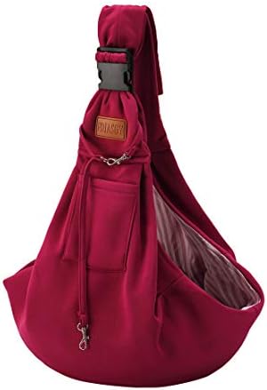 FDJASGY Small Dog Sling Cat Carrier Adjustable Strap Hands Free Reversible Pet Puppy Travel Bag Backpack for Outdoor Travel by FDJASGY