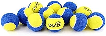 Midlee X-Small Dog Tennis Balls, 1.5", Blue/Yellow, Pack of 12 by MidleeDesigns