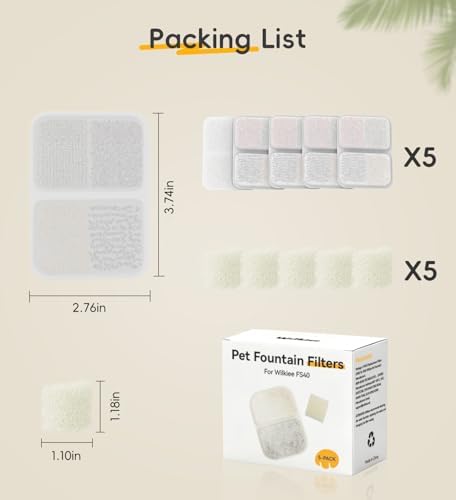 5 Pack Filters Replacement Filter for FS40, 6 Layer Filter - Image 6