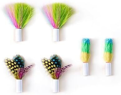 Potaroma 6 Feather Replacements for 3in1 Cat Toy by Potaroma