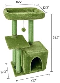 Cute Cat Tree Kitten Cat Tower Condo Cat Furniture Sisal Scratching Posts - Image 5