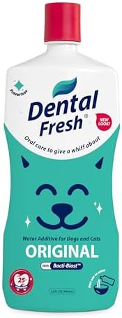 Dental Fresh Original Daily Care Water Additive for Dogs & Cats, 32 fl oz by DentalFresh