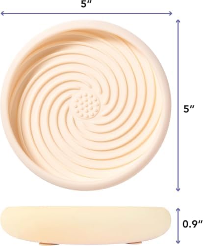 Awoo Lick Dish Silicone Dog & Cat Lick Mat Slow Feeder Dish, Extend Mealtime, Non-Slip, Wet and Dry Food Compatible, 2-Pack - Image 2