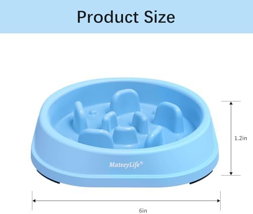 MateeyLife 2-Pack Slow Feeder Dog Bowls, 1 Cup, Dog Puzzle Feeder Bowl - Image 3
