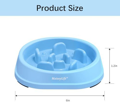 MateeyLife 2-Pack Slow Feeder Dog Bowls, 1 Cup, Dog Puzzle Feeder Bowl - Image 3