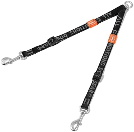 HOWGO Double Dog Leash,Tangle-Free 360 Swivel(Black, Pro M-L Splitter) by HOWGO