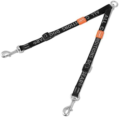 HOWGO Double Dog Leash,Tangle-Free 360 Swivel(Black, Pro M-L Splitter) by HOWGO