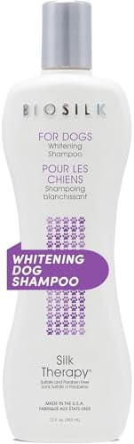 BioSilk for Dogs Silk Therapy Whitening Dog Shampoo, 12 Fl Oz by BioSilk