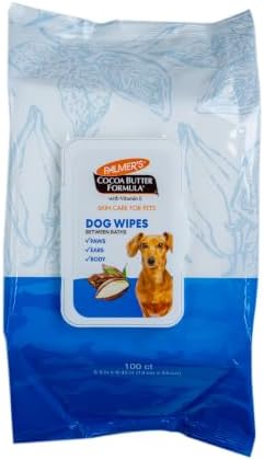Palmers for Pets Cocoa Butter Refreshing Wipes for Dogs, 100 Count by Palmers