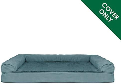 Furhaven Replacement Dog Bed Cover Plush & Suede Sofa-Style, Machine Washable - Deep Pool, Jumbo (X-Large) - Image 2