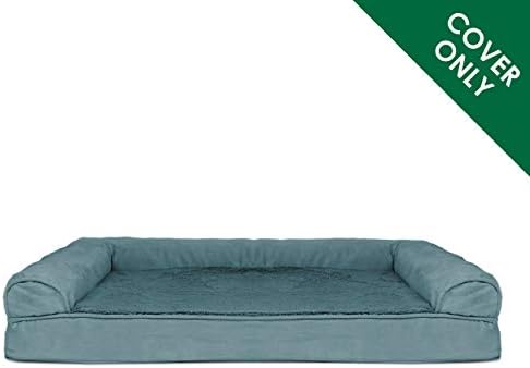 Furhaven Replacement Dog Bed Cover Plush & Suede Sofa-Style, Machine Washable - Deep Pool, Jumbo Plus (XX-Large) - Image 2