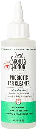 SKOUT'S HONOR Probiotic Cat Ear Cleaner, 4 oz by SKOUTSHONOR