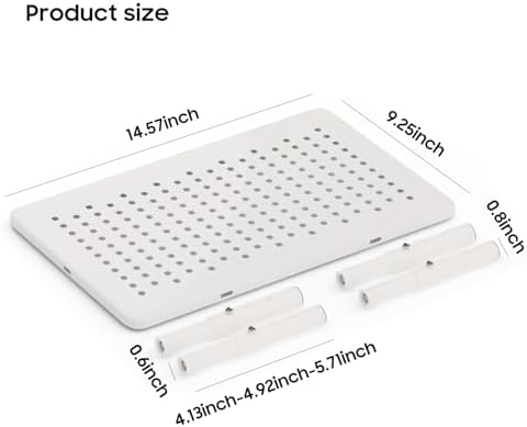 W‌SOWX Adjustable Automatic Cat Feeder Stand, Elevated Cat Food Stand,White - Image 4