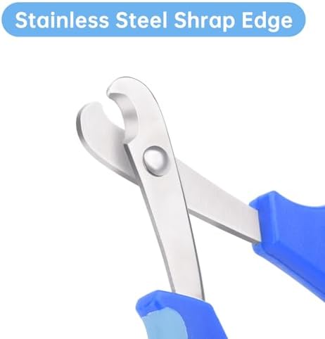 KEUYE Bearded Dragon Nail Clippers,Stainless Steel Bearded Dragon Toe Nail Clippers with Precise Angled Edges (Blue) - Image 6