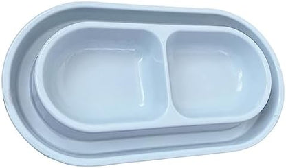 Ant Proof Cat Dish 32 Oz Pet Food Water Bowl for Dogs Cats Grey, M by Adecadeoftrustedservice