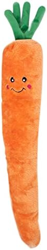 ZippyPaws Jigglerz Dog Squeaky Toys to Keep Them Busy, Pet Products- Carrot by ZippyPaws