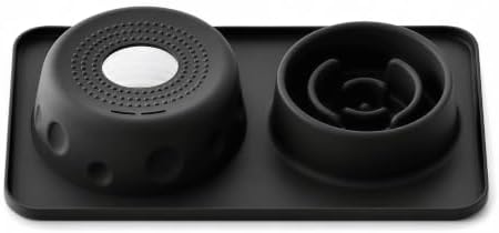 Silicone 2-in-1 Dog Slow Feeder & Lick Bowl Station,Black by Unknown