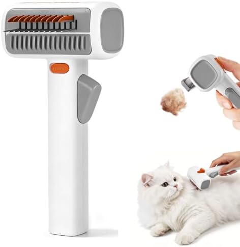 2-in-1 Pet Self-Detangling & Grooming Comb,2026 New Deshedding Tool for Dogs & Cats,Undercoat Rake & Brush for Long or Short Hair, Removes Mats, Tangles & Loose Fur(1 Pack) by Unknown