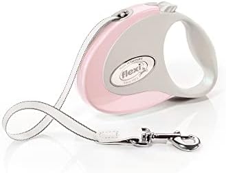 FLEXI® Classic Tape Retractable Dog Leash, Small, 10 ft - Pink/Rose by Flexi