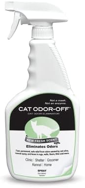 Thornell Cat Odor-off: Cat Spray Odor Eliminator - Fresh Scent Pet Odor Eliminator for Home - Pet Urine Odor Eliminator Spray, 22oz by Odorcide