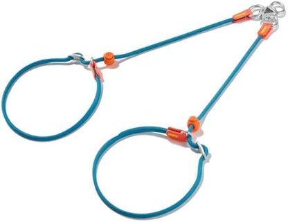 Howgo Slip Lead Leash 2 Dogs, Tangle-Free 360 Swivel(Multicolor,No Handle) by HOWGO