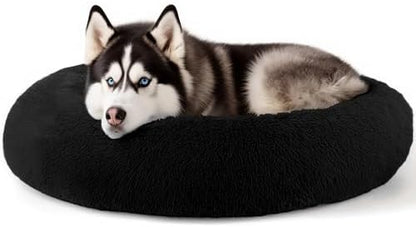 Extra Large Dog Beds, 36in Human Dog Anxiety Relief Comfort Bed (Black) by Hoewina