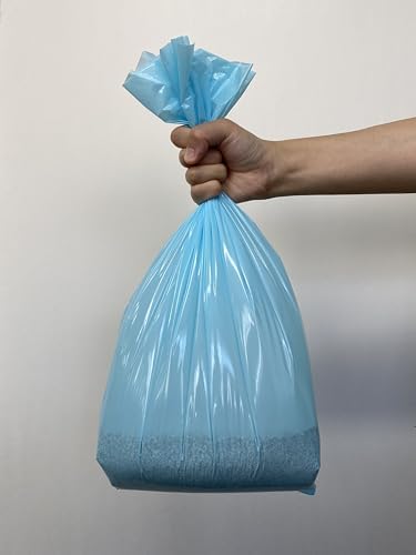Best Odor-Sealing Cat Poop Bags, BOS for Pet Waste & Kitty Litter - Disposal Bags - Scent & Smell Free (60 bags) [Size: L, Color: Light blue] NOT a litter box liner (Pack of 2) - Image 6
