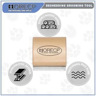 ​MORECP 2.64in Dog Brush & Deshedding Brush for Cats​ - Gentle & Effective Wooden Pet Hair Removal Tool for Dogs, Cats, Horses to Stop Shedding, Remove Undercoat - Image 3