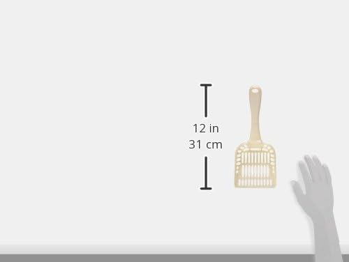 Petmate Litter Scoop for Cats, Jumbo Size, Bleached Linen