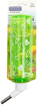Lixit® Critter Bright Water Bottles for Hamsters, Rabbits, Chinchillas, Ferrets, Guinea Pigs and Other Small Animals - Made in USA (Blue (Pack of 1), 16 Ounce) - Image 2
