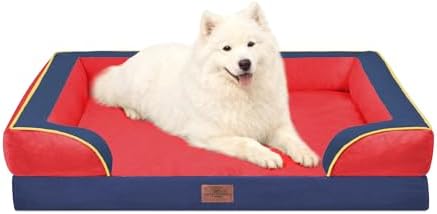 Comfort Expression Orthopedic Dog Beds for Large Sized Dog with Bolster by ComfortExpression