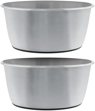 Master Pet Supply Stainless Steel Dog Bowls Set of 2 - Stainless - 16 Oz by MasterPetSupply