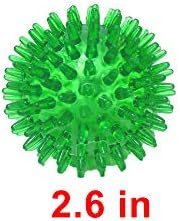 Jalousie Dog Squeaky Toys Value Set Non-Toxic Squeaky Balls Toss Fetch TPR Rubber Puppy Toys Spikey Dog Chew Toy for Small Medium Breed Pet Toys for Puppy (3 Pack Spiky Balls) - Image 2