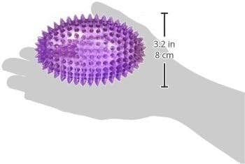 Gnawsome™ 4.5” Spiky Squeaker Football Dog Toy - Large, Cleans Teeth and Promotes Good Dental and Gum Health for Your Pet, Colors Will Vary,All Breed Sizes