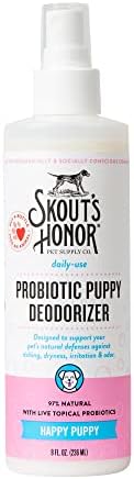 SKOUT'S HONOR Probiotic Puppy Deodorizing Spray - Happy Puppy, 8 oz by SKOUTSHONOR