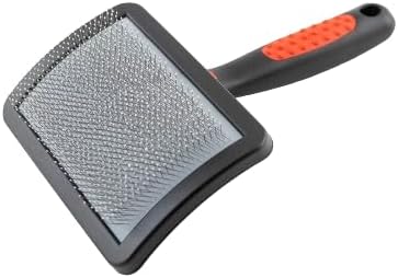 Paw Brothers Soft Pin Curved Slicker Brush for Dogs, Professional Grade, Coated Tips, Maximum Coverage, Gentle on Skin, Medium