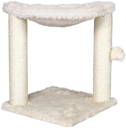 TRIXIE Baza 19.7-in Sisal Cat Tree with Plush Hammock and Toy, Cream by TRIXIE