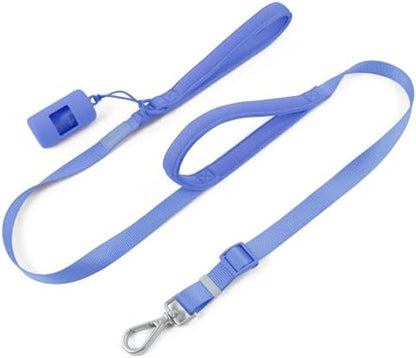 Wisedog Two Handles Dog Leash, Moonlight Blue, M|4.2 ft-5 ft by WisedogPetSupplies