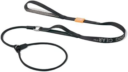 HowGo Slip Lead Dog Leash with 2 Spring-Loaded Stoppers (Black 5.0FT) by HOWGO