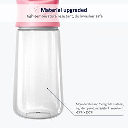 WePet Portable Dog Water Bottle, 19 OZ, Leak Proof Puppy Water Dispenser with Drinking Feeder for Pets Outdoor Walking, Hiking, Travel, Food Grade Plastic - Image 5