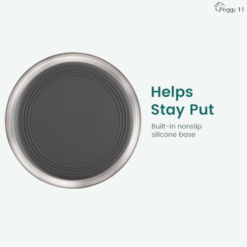 PEGGY11 Nonslip Stainless Steel Dog Bowls, 11.4 US Cup Each, 2 Pack - Image 2