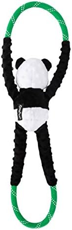 ZippyPaws RopeTugz Durable Dog Pull Rope Toy - Panda - Image 2