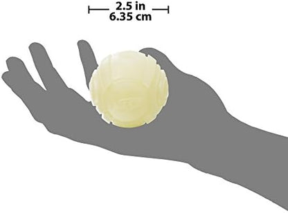 Nerf Dog Tennis Ball Blaster Dog Toy white, 2.5 Inch Glow Reload Ball - Image 5