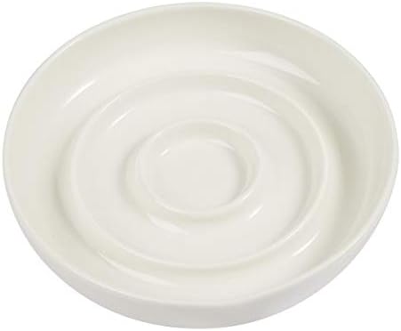 SLSON Cat Slow Feeder Bowl,Ceramic Slow Feed Cat Bowls Heavy and Shallow Wisker Stress-Free Pets Dish for Kittens Small Pets Wet Food,White - Image 7