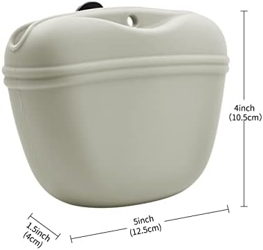 AUDWUD Silicone Dog Treat Pouch with Clicker Magnetic Closure Secure Clip - Image 5