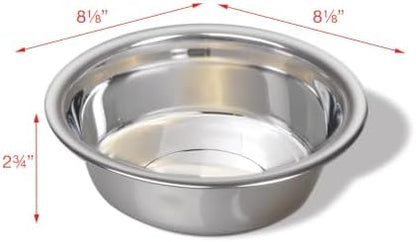 Van Ness 64-Ounce Lightweight Dish, Large, Stainless Steel - Image 2