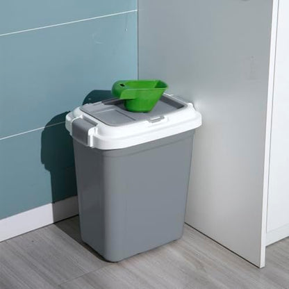 Airtight Pet Food Grey Storage Container, 23 Qt - Image 6