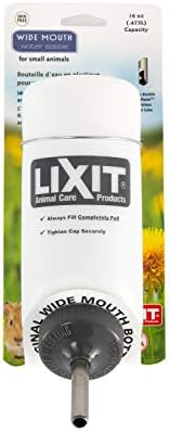 Lixit Pet Wide Mouth Water Bottle (16 oz), translucent, 8802 by Lixit