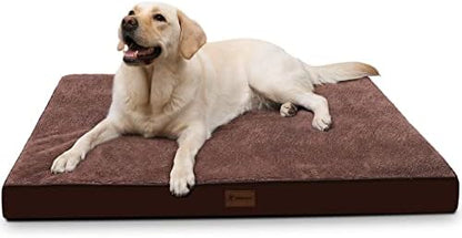 Waterproof Large Size Dog Crate Bed Orthopedic 41x27 Brown by MIHIKKPet%E2%80%99sHome